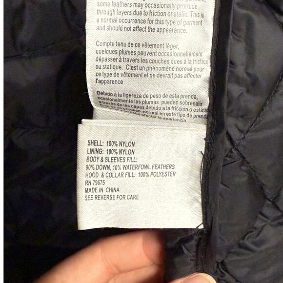 Michael Michael Kors Packable Down Puffer Jacket Black Women’s Size M - Picture 9 of 14